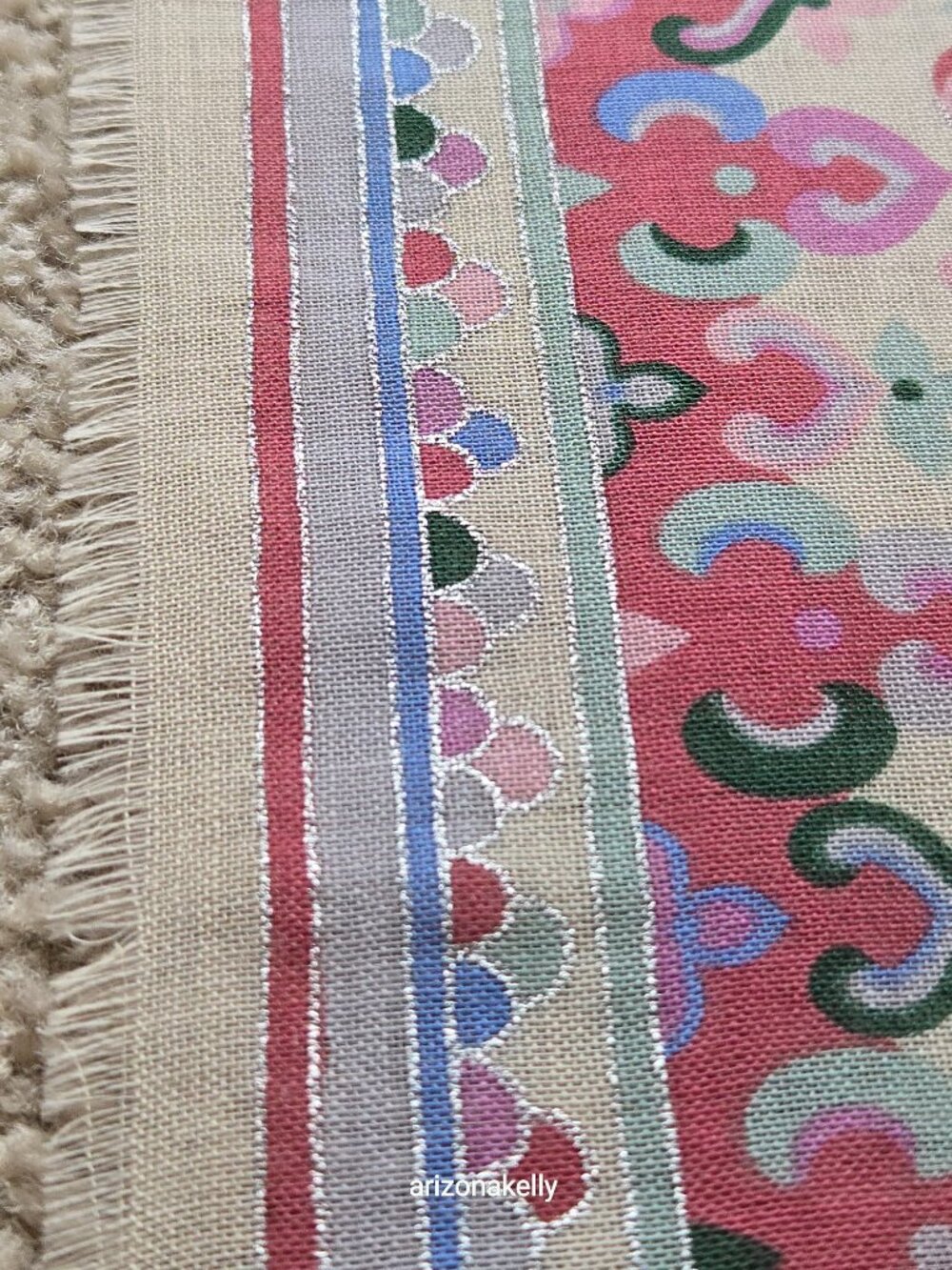 NWOT Wool Square Scarf from Japan Pastels With Silver Detailing - Picture 6 of 11